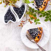 Cheesecake blueberries