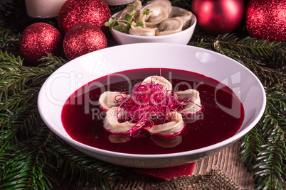 red borscht soup