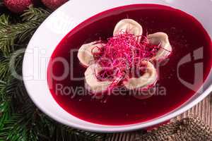 red borscht soup