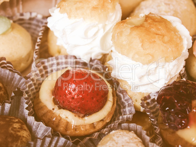 Retro looking Pastry picture Retro looking Pastry picture