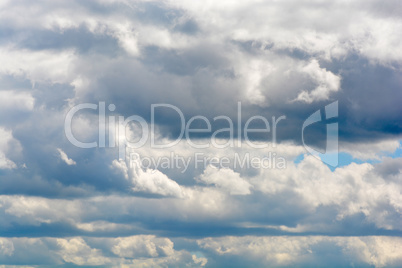 blue sky with cloud closeup