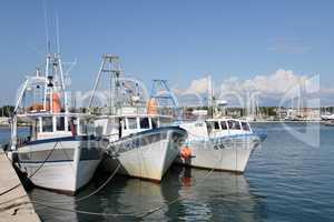 Boote bei Novigrad, Istrien,Kroatien