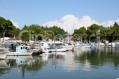 Boote bei Novigrad, Istrien,Kroatien