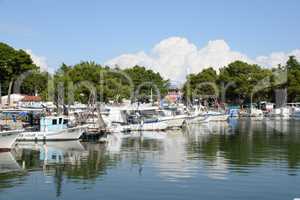 Boote bei Novigrad, Istrien,Kroatien