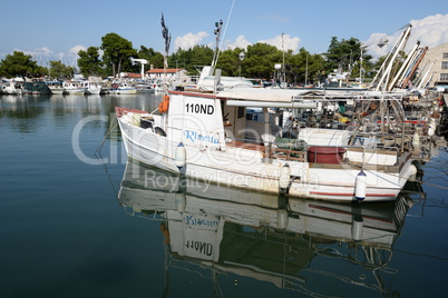 Boote bei Novigrad, Istrien,Kroatien