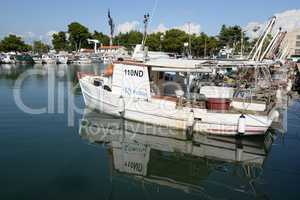 Boote bei Novigrad, Istrien,Kroatien