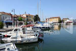 Boote bei Novigrad, Istrien,Kroatien