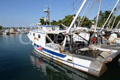 Boote bei Novigrad, Istrien,Kroatien