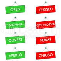 Open Closed sign