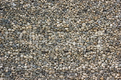 Backgrounds collection - Wall built of sea pebbles