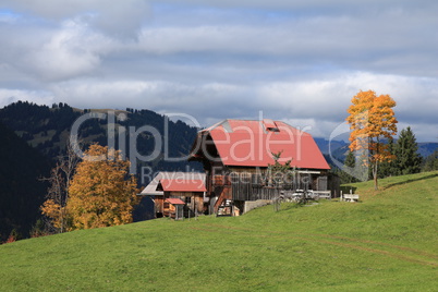 Old Swiss chalet near Gstaad