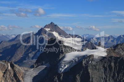 High mountain Sustenhorn and glacier