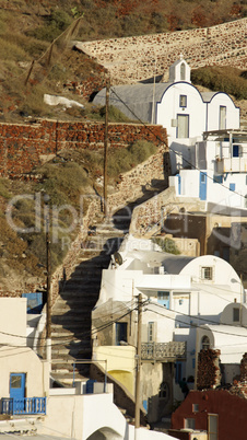 small village ammoudi on greece island santorini