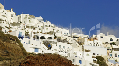 small village ammoudi on greece island santorini