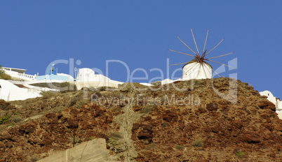 small village ammoudi on greece island santorini