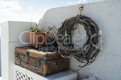 traditional greece architecutre in oia on santorini island