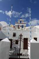 traditional greece architecutre in oia on santorini island