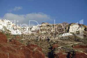 small village ammoudi on greece island santorini