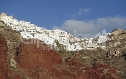 small village ammoudi on greece island santorini