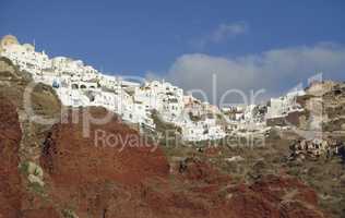 small village ammoudi on greece island santorini