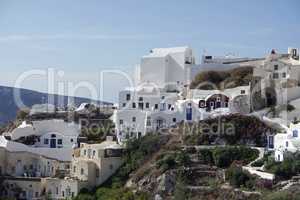 traditional greece architecutre in oia on santorini island