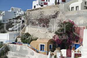 traditional greece architecutre in oia on santorini island