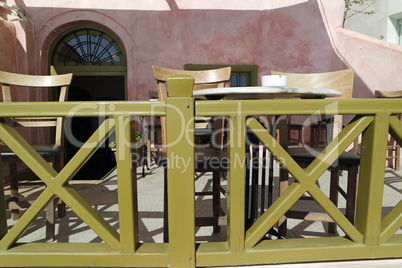 traditional greece architecutre in oia on santorini island