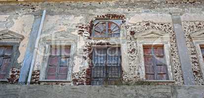 traditional greece architecutre in oia on santorini island