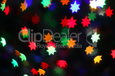neon stars holiday background