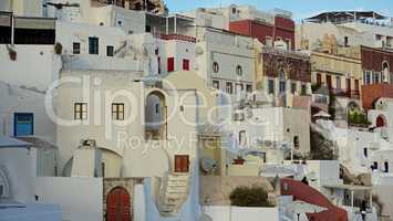 traditional greece architecutre in oia on santorini island