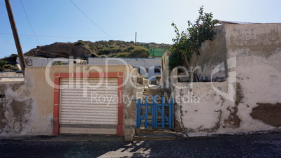 traditional greece architecture in porto castello on santorini