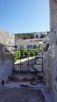 traditional greece architecture in porto castello on santorini