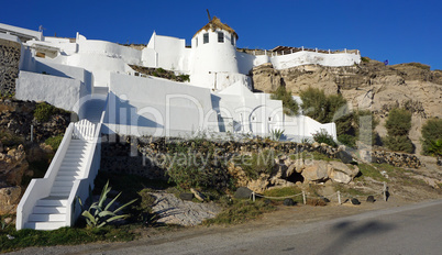 traditional greece village vlichada on santorini