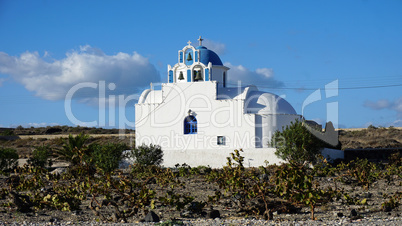 traditional greece village vlichada on santorini