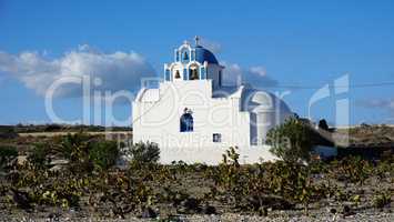 traditional greece village vlichada on santorini