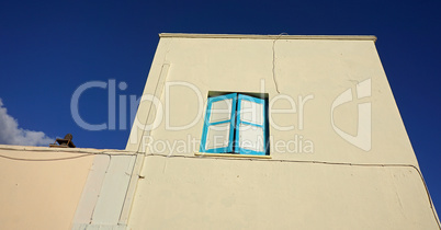 architecture from traditional greece village perissa