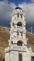 church from perissa on greece santorini island