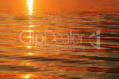 sunset waves background