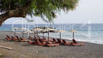 low season for greece tourism on santorini island