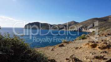 red beach on santorini island in greece