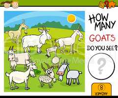 counting task with goats cartoon