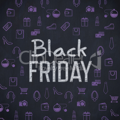 Composite image of black friday advert