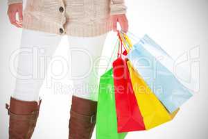 Woman with shopping bags