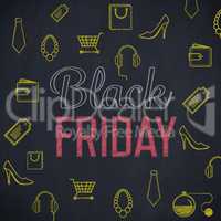 Composite image of black friday advert