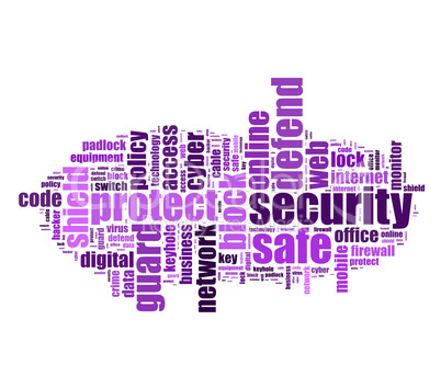 Security word cloud  illustration concept