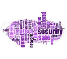 Security word cloud  illustration concept