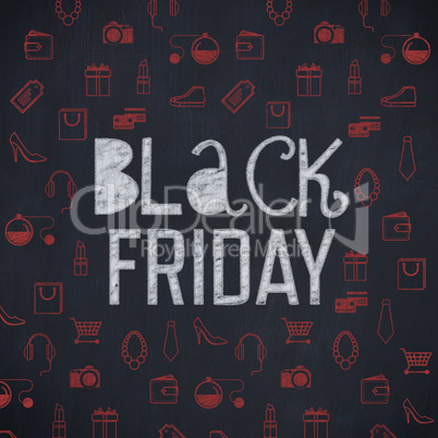 Composite image of black friday advert