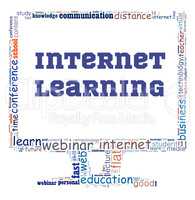Internet learning illustration concept
