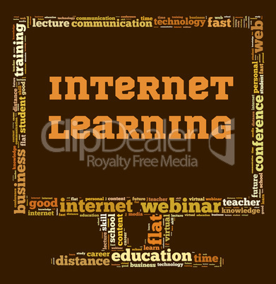 Internet learning illustration concept