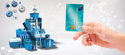 Composite image of world credit card